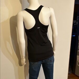 Fila Women's Black Racerback Tank Top / built in bra with removable pads
